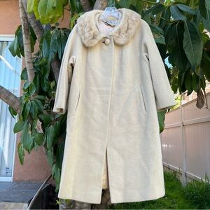 Vintage 1950’s Bullock's Frostmann Coat with a Mink Fur Collar.
